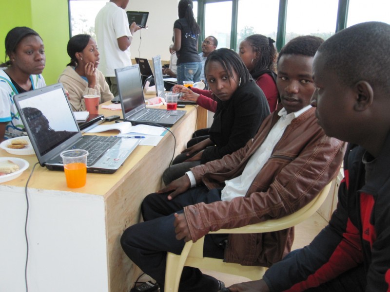 Hackathon at iHub in Nairobi, Kenya. Photo by Eric Hersman via Flickr (CC BY 2.0)